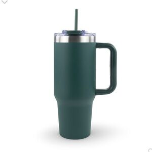 40oz Olive Green Hogg Tumbler With Handle Insulated Cup